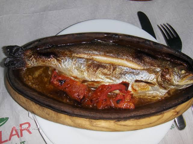 Kiremitte Alabalık